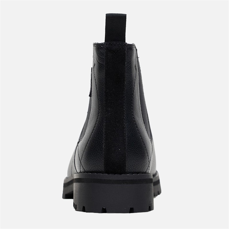 Ben Sherman Herren Chelsea Boots Schwarz Leder/Schwarze Sohle - Bild 4