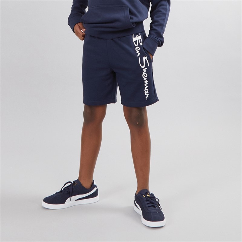 Ben Sherman Jongens Sig Shorts Blauw