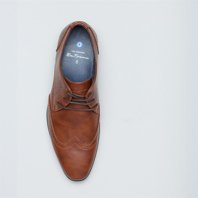 Ben Sherman Heren Clive Brogues Donkerbruin - Afbeelding 3