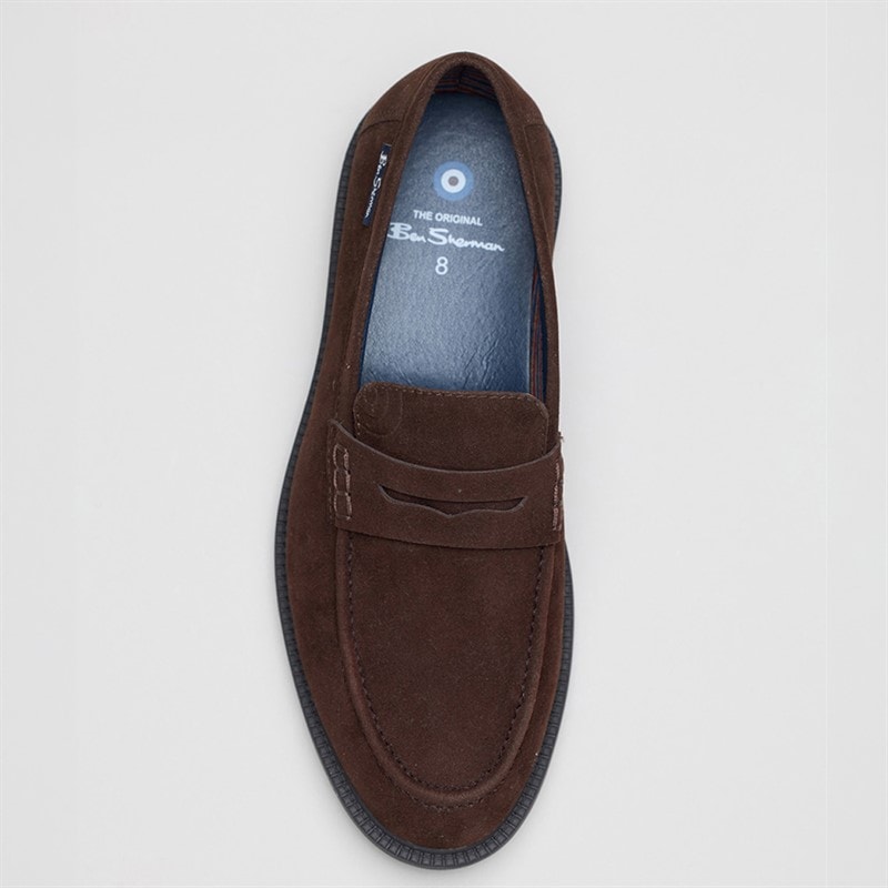 Ben Sherman Heren Chancery Instappers Bruin - Afbeelding 3