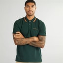 Ben Sherman Heren Twin Tipped Polo Shirt Dark Green