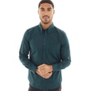 Ben Sherman Heren Gingham Overhemden met lange mouwen Groen