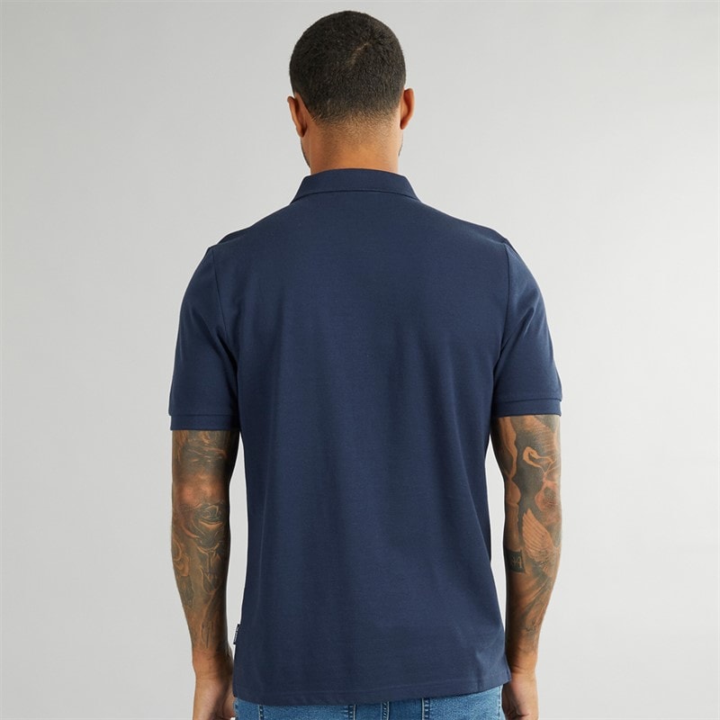 Ben Sherman Herren House Mod Kurzarm Polohemden Blau - Bild 2