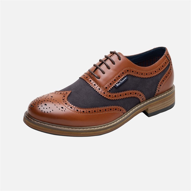 Ben Sherman Chaussures Oxford Brogue Homme Terrence Bruni/Marine - Image 2