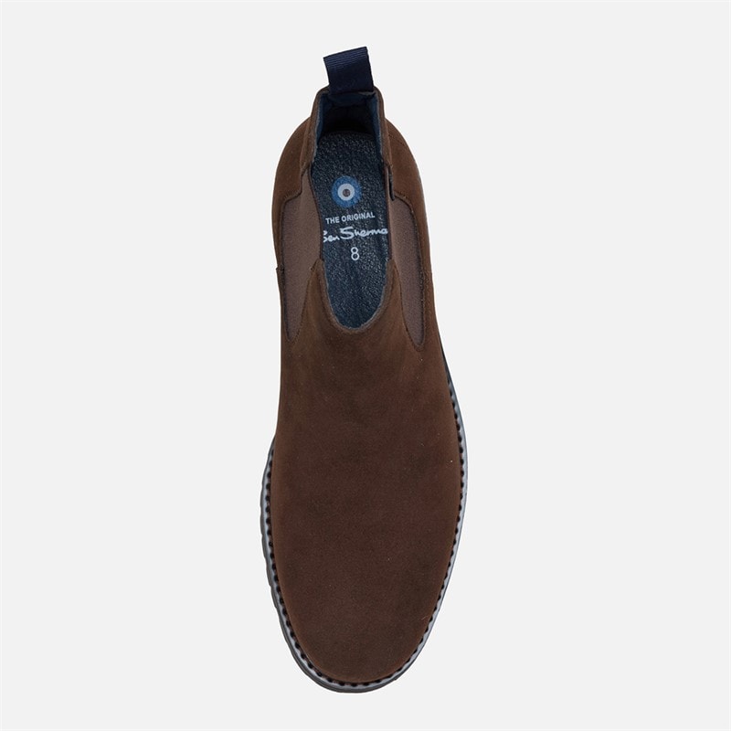 Ben Sherman Męskie Chesterley Chelsea Buty przed Kostkę Brązowy – zdjęcie  3
