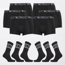 Ben Sherman Ensemble cadeau boxers et chaussettes Six Pack Homme Noir
