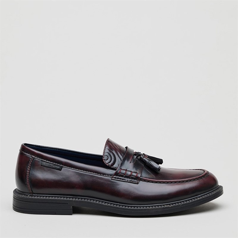 Ben Sherman Heren Chancery Tassle Instappers Rood - Afbeelding 1