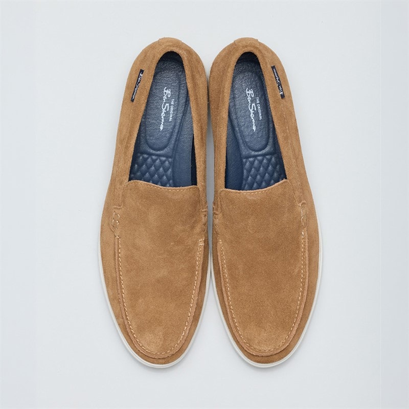 Ben Sherman Heren Amarillo Loafers Tan Suède - Afbeelding 3