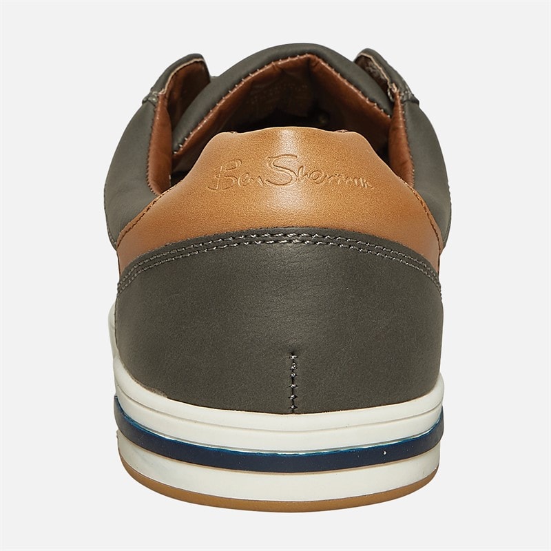 Ben Sherman Heren Detour Perf Schoenen Grijs PU - Afbeelding 3