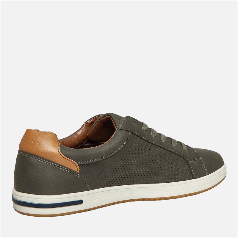 Ben Sherman Heren Detour Perf Schoenen Grijs PU - Afbeelding 5