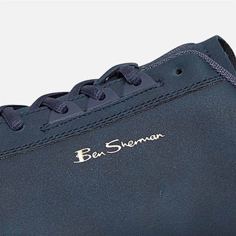 Ben Sherman Heren Terrace Talk Sneakers Marineblauw - Afbeelding 5
