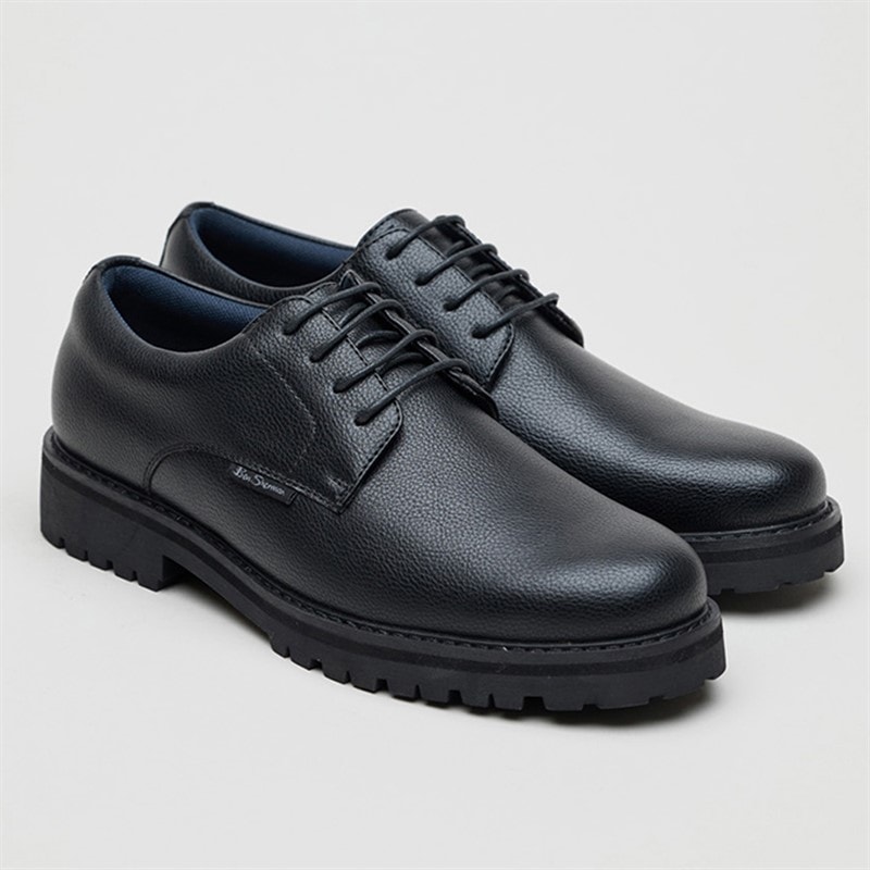 Ben Sherman Heren Chesterley derby schoenen Black Grainy Pu - Afbeelding 2