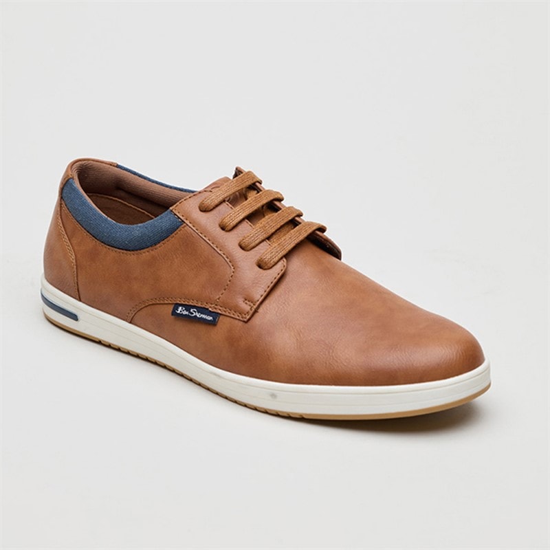 Ben Sherman Heren Detour Derby Schoenen Tan Pu - Afbeelding 2