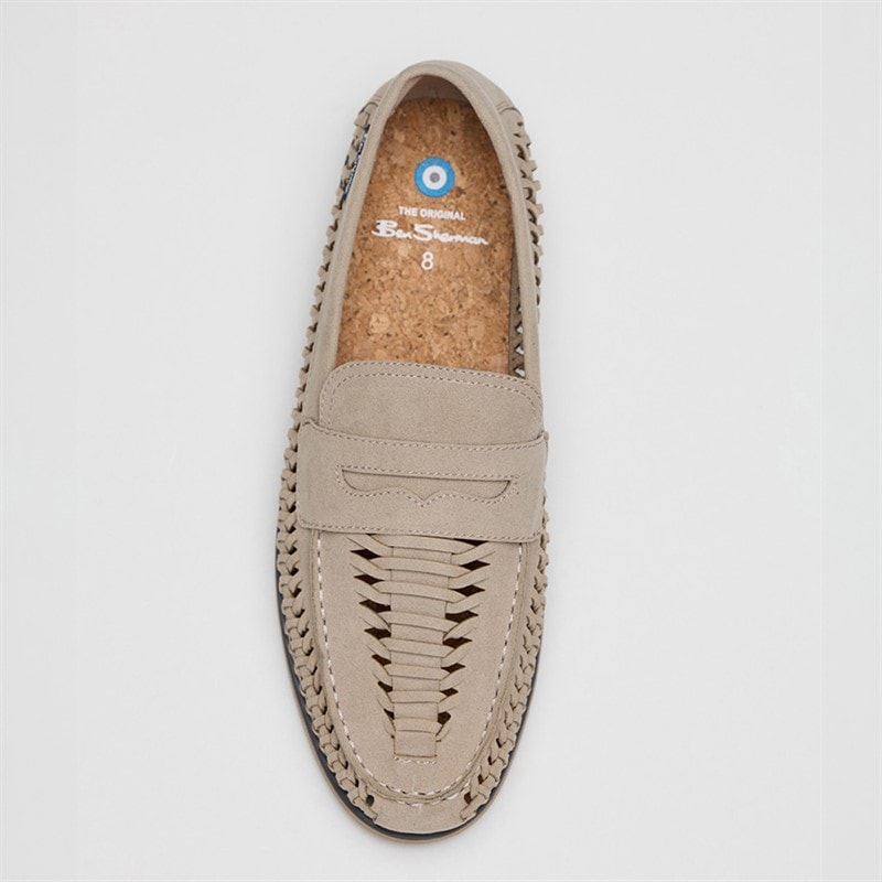 Ben Sherman Herenschoenen Miami Woven Deck Sand - Afbeelding 3