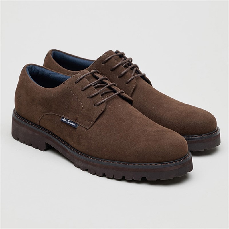 Ben Sherman Heren Chesterley derby schoenen Brown Imi Suede - Afbeelding 2