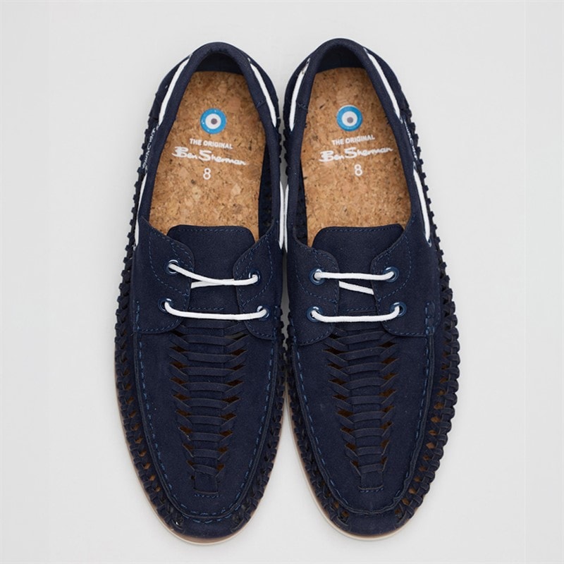 Ben Sherman Heren Miami Dek Schoenen Navy - Afbeelding 3