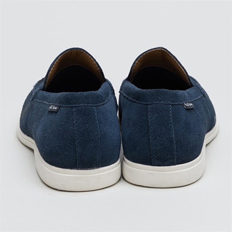 Ben Sherman Herenschoenen Amarillo instappers Navy Suede - Afbeelding 4