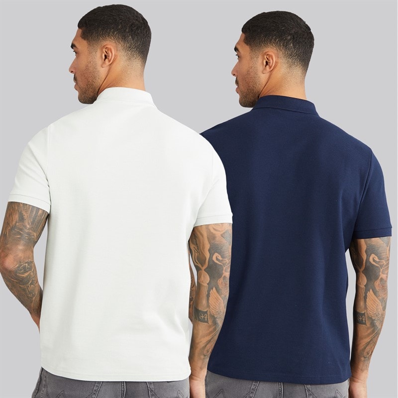 Ben Sherman Pacquet Double polos unis Homme Light Green/Dark Navy - Image 2