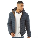 Brave Soul Heren Grantplain Pufferjas Marineblauw