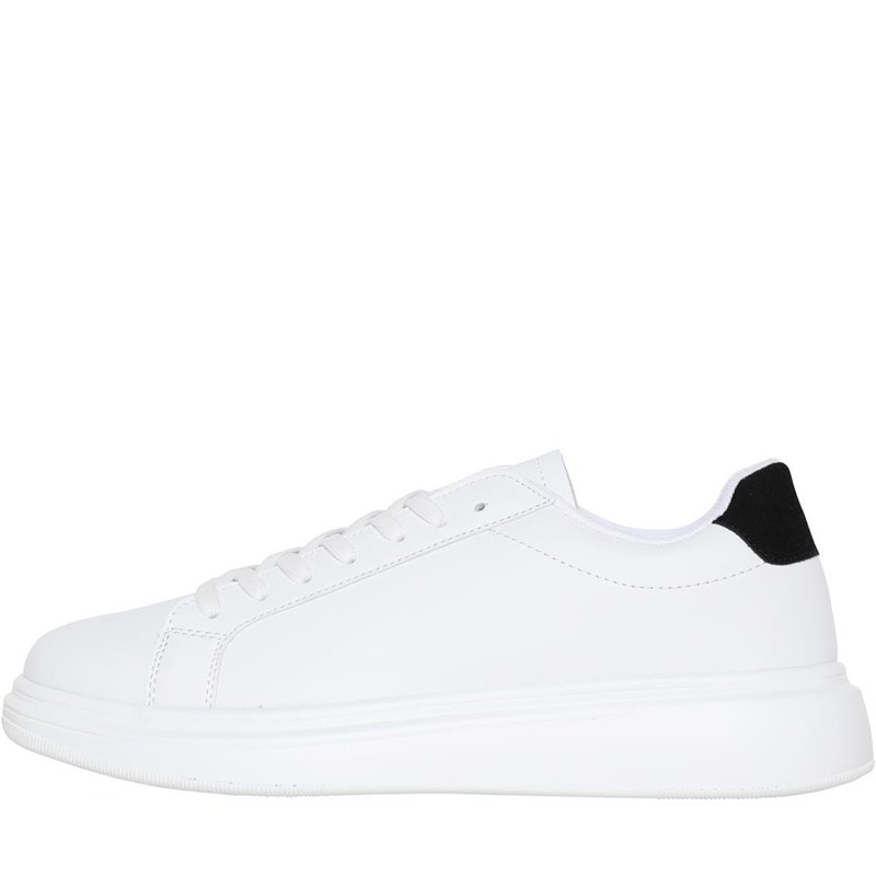 Brave Soul Heren Koninklijke Sneakers Wit/Zwart - Afbeelding 1