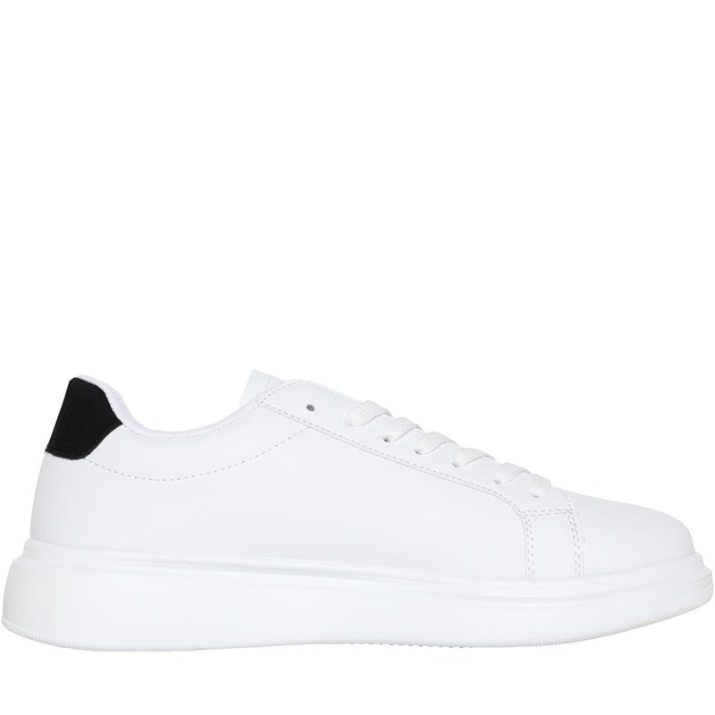 Brave Soul Heren Koninklijke Sneakers Wit/Zwart - Afbeelding 5