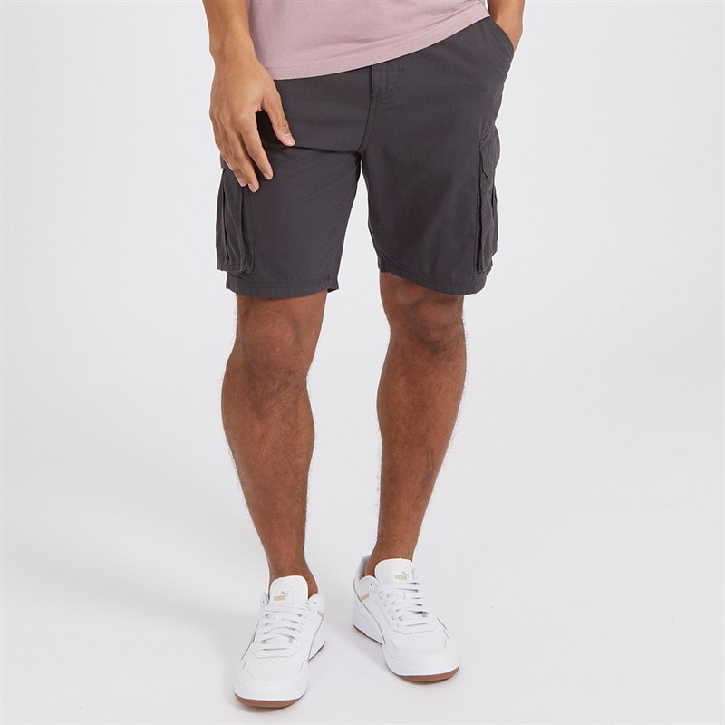 Brave Soul Heren Riverwood Cargoshorts Zeer Donker Marineblauw