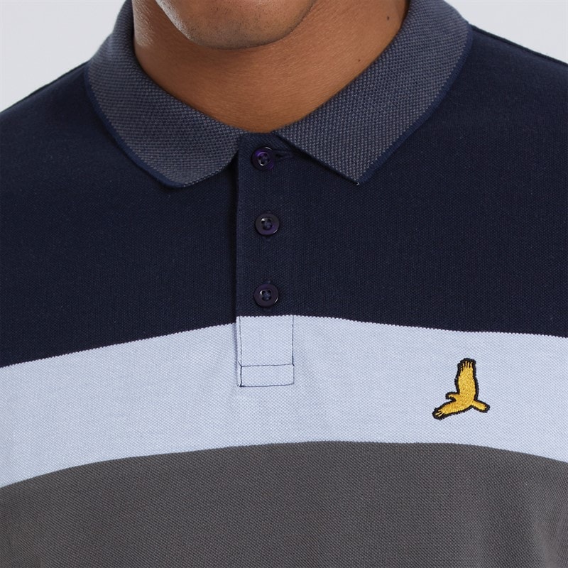 Brave Soul koszulka polo Miguel dla niego kolor Dark Navy – zdjęcie  3