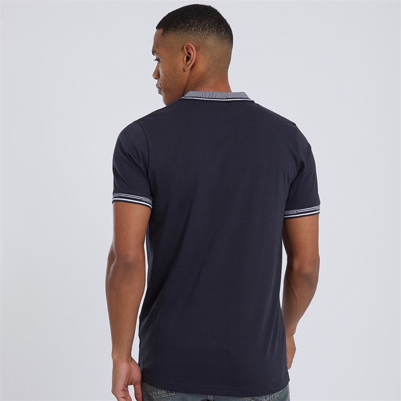 Brave Soul Heren Story Polo Shirt Navy - Afbeelding 2