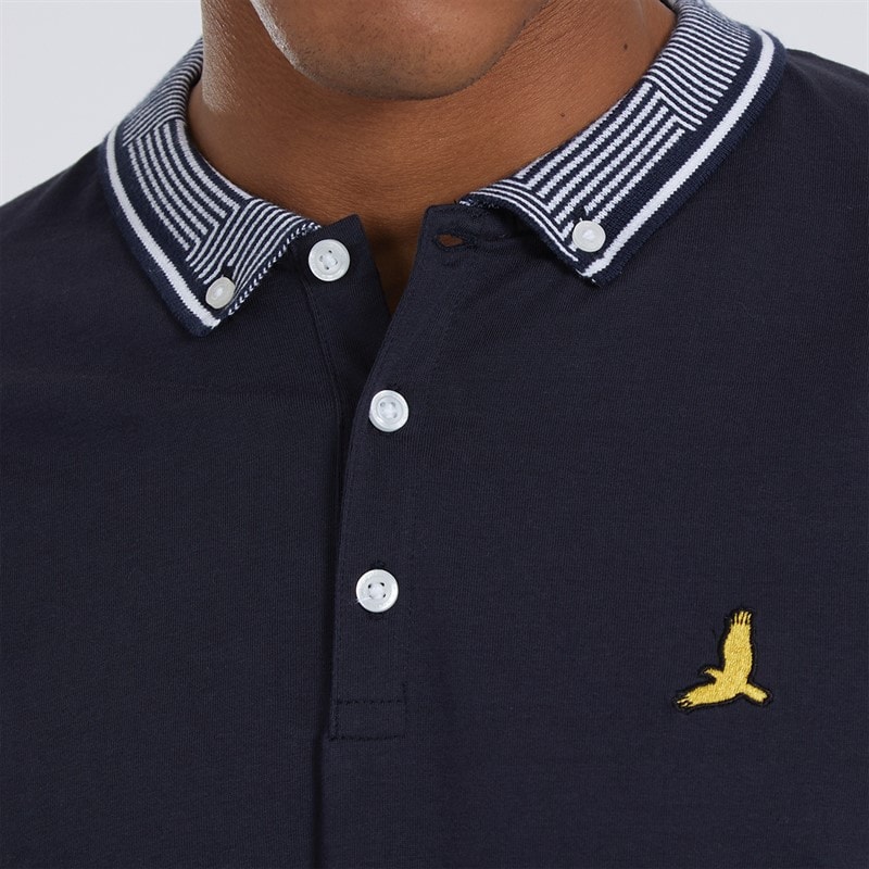 Brave Soul Heren Story Polo Shirt Navy - Afbeelding 3