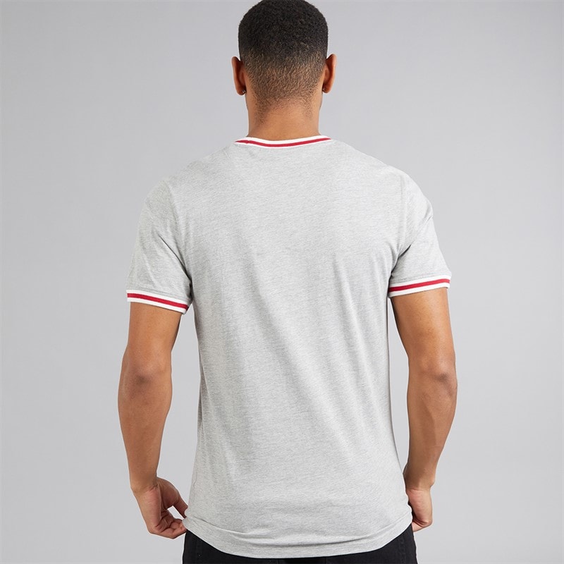 Brave Soul T-Shirt Herren Embryo Hellgrau Melange - Bild 2