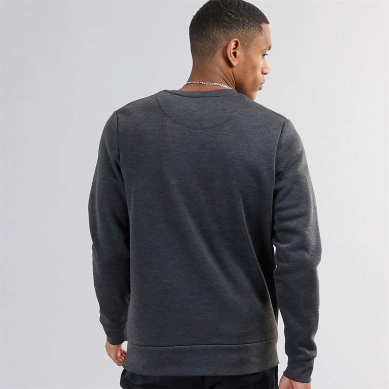 Brave Soul Herensweater met ronde hals Donker Antraciet Melange - Afbeelding 2