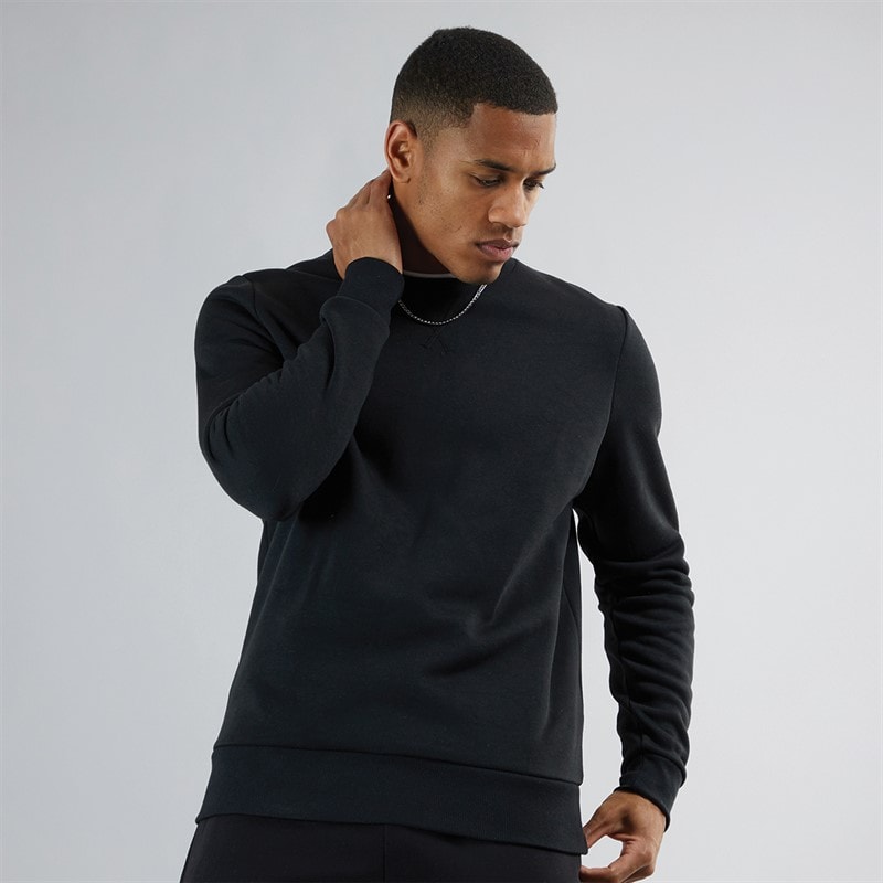 Brave Soul Zwarte Sweatshirt met Ronde Hals Heren