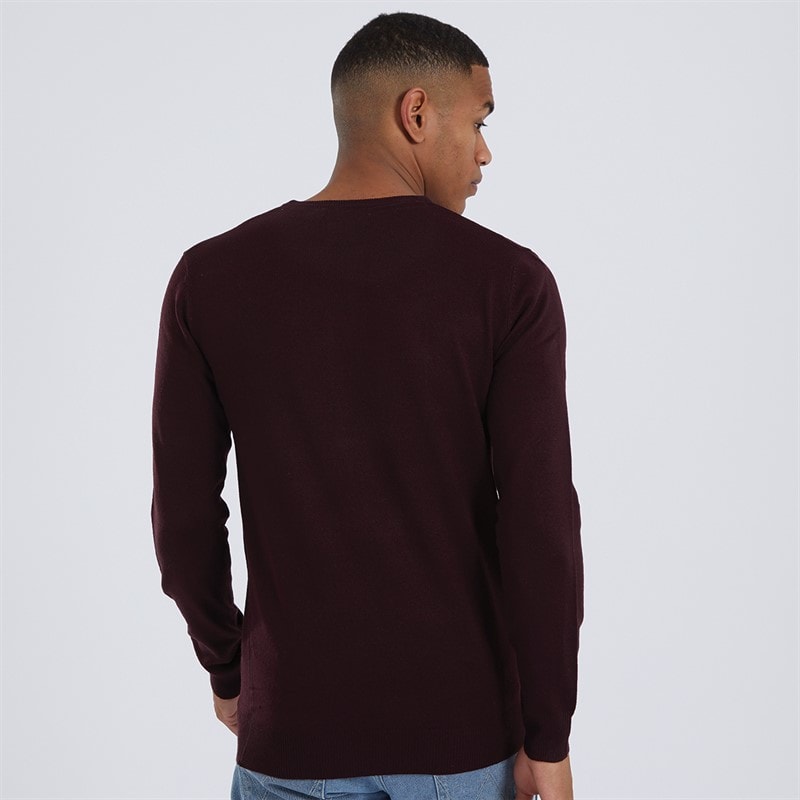 Brave Soul Trui met ronde hals Heren Theory Oxblood - Afbeelding 2