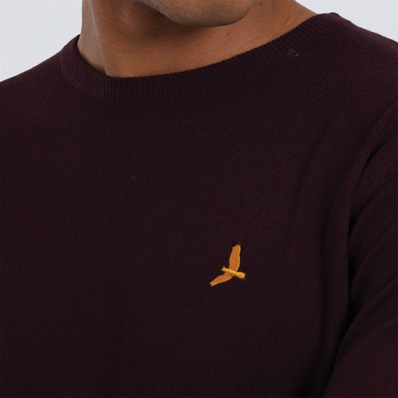 Brave Soul Trui met ronde hals Heren Theory Oxblood - Afbeelding 3