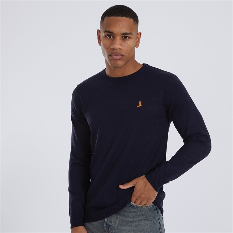 Brave Soul Trui met ronde hals Heren Theory Navy - Afbeelding 3