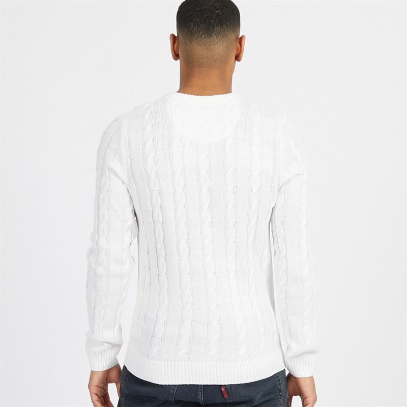 Brave Soul Trui met ronde hals voor Heren Vintage wit - Afbeelding 2