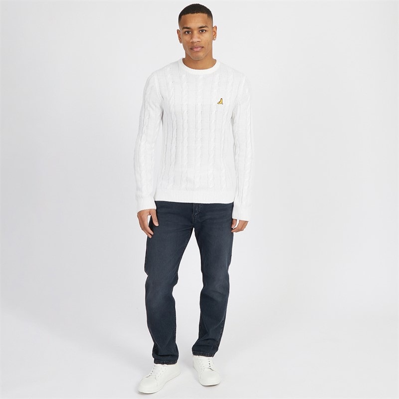 Brave Soul Trui met ronde hals voor Heren Vintage wit - Afbeelding 4