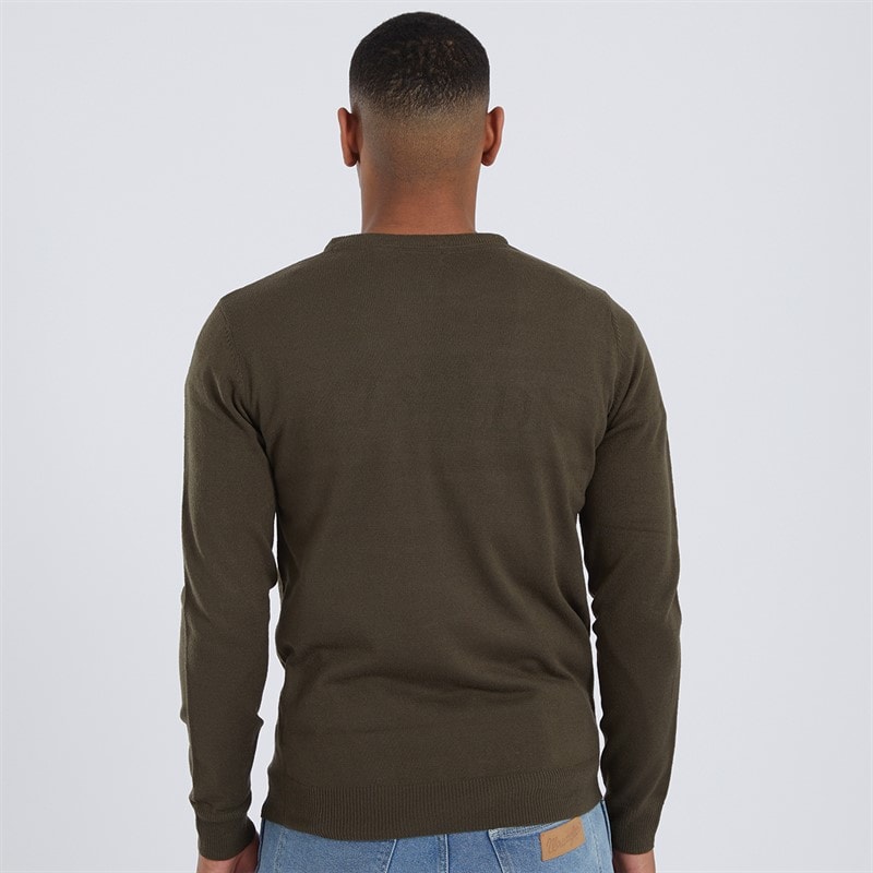 Brave Soul Trui met ronde hals Heren Theory Khaki - Afbeelding 2