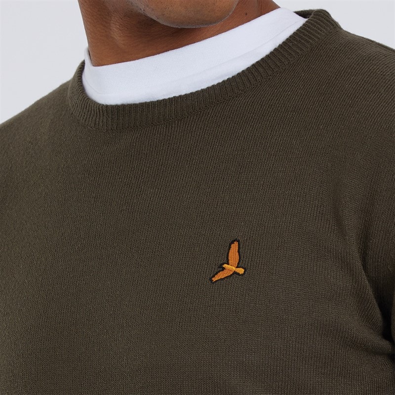 Brave Soul Trui met ronde hals Heren Theory Khaki - Afbeelding 3
