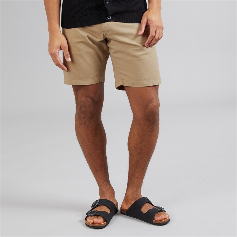 Brave Soul Heren Hansen Chino Shorts Steen