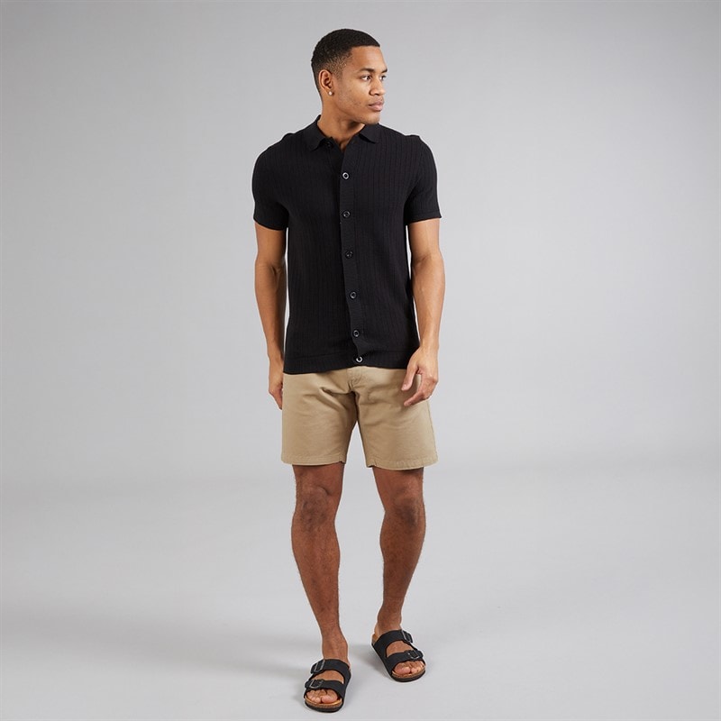 Brave Soul Heren Hansen Chino Shorts Steen - Afbeelding 3