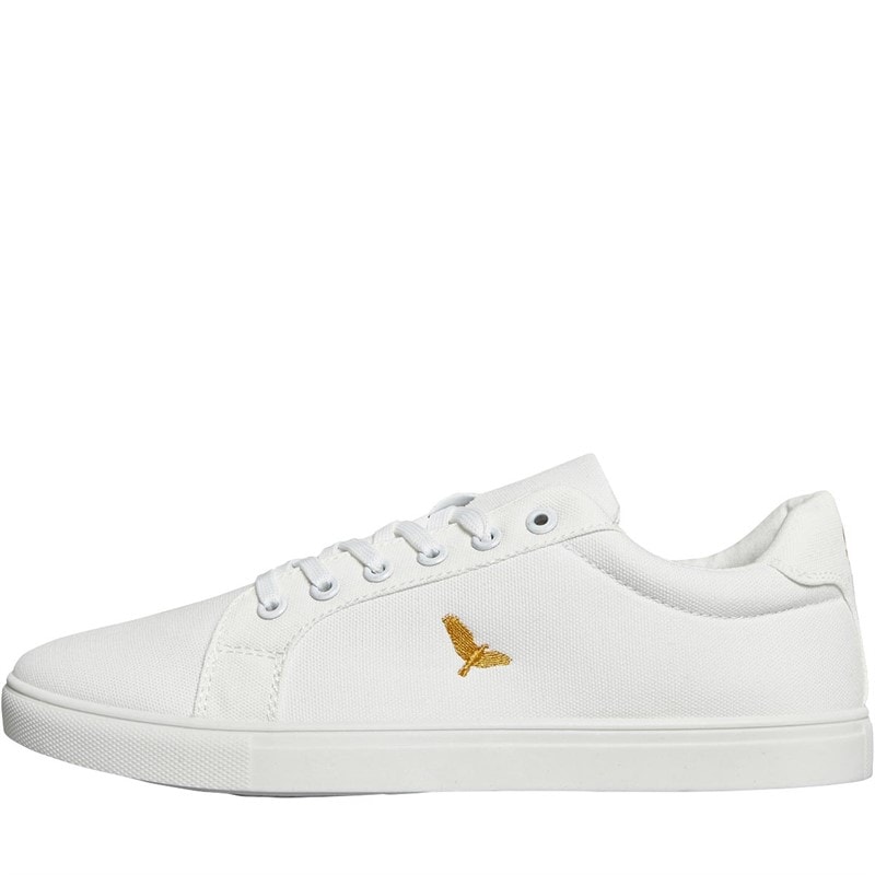 Brave Soul Witte Canvas Pumps Heren Kite Eagle Mono - Afbeelding 1