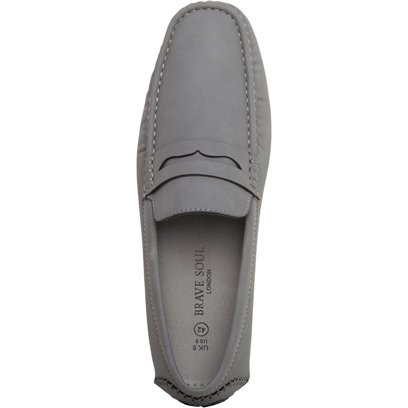 Brave Soul Herenschoenen Web Loafers Grijs - Afbeelding 4