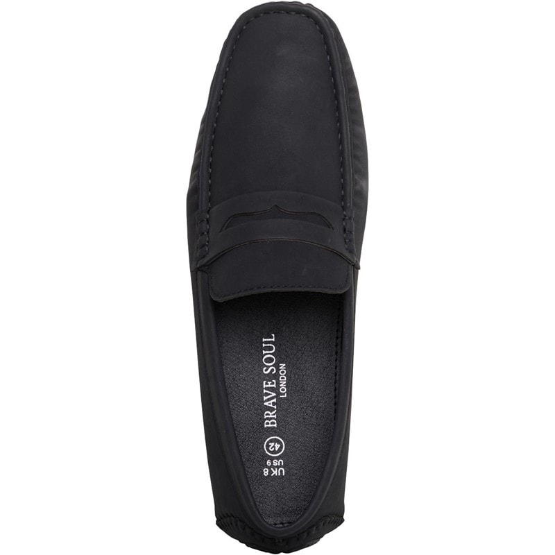 Brave Soul Herenschoenen Web Loafers Zwart - Afbeelding 4