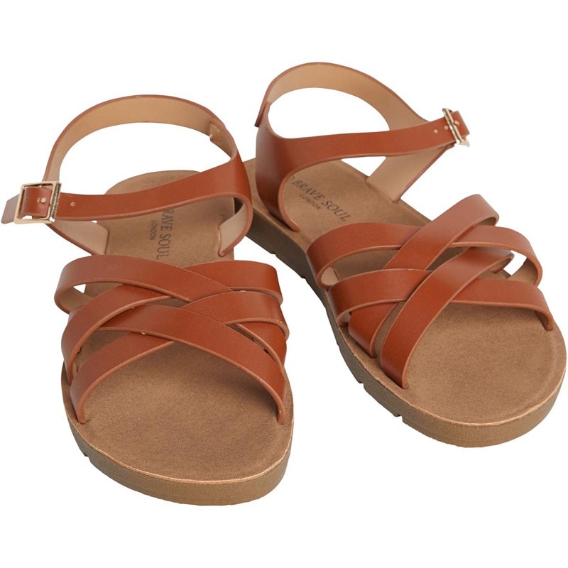 Brave Soul Dames Aria Sandalen Tan - Afbeelding 2