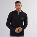 Brave Soul Herren Oregon T-Shirts mit langem Arm. Schwarz