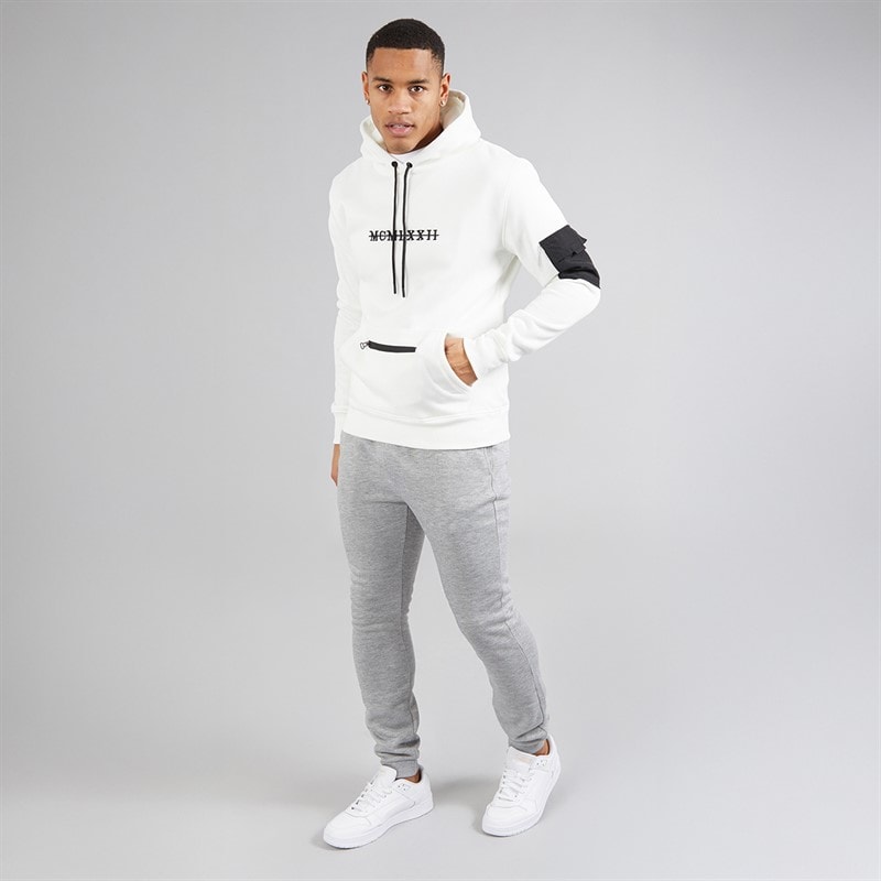 Brave Soul Heren Willas Jogginghose Hellgrau Melange - Afbeelding 4