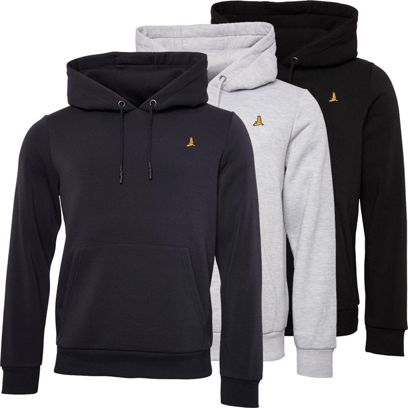Brave Soul Herensweatshirt Howard Driepack Zwart/Grijs/Marineblauw