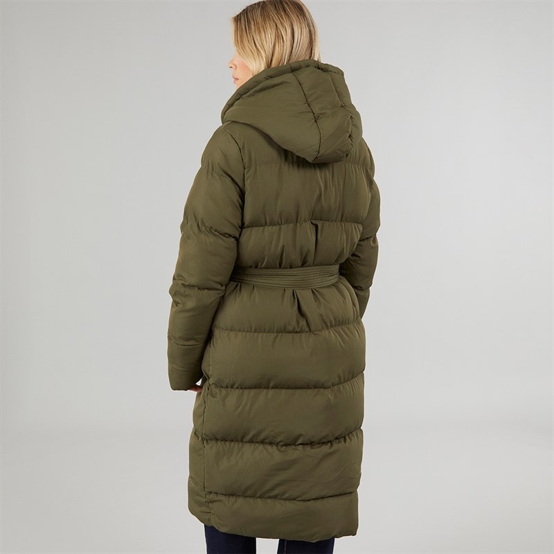 Brave Soul Damen Vine Maxi Steppmantel Khaki - Bild 2