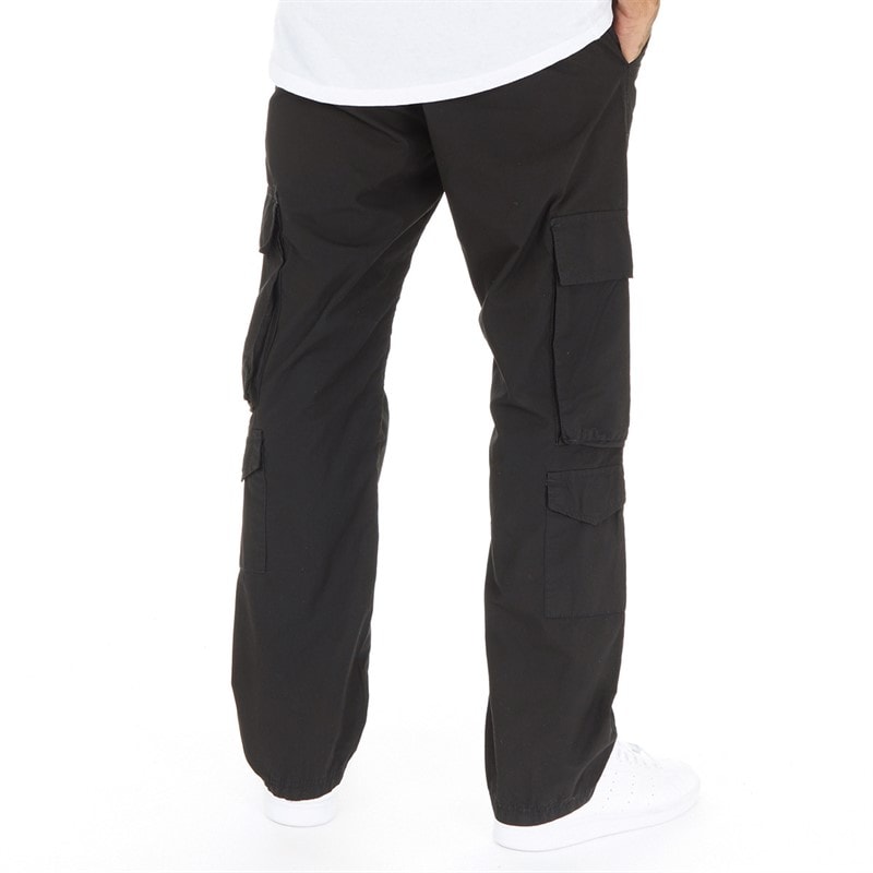 Brave Soul Heren Waves Cargo Broek Zwart - Afbeelding 2